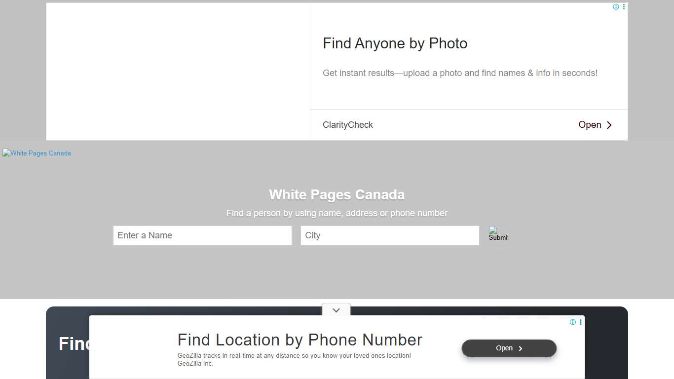 Find a Person in Canada, White Pages Canada